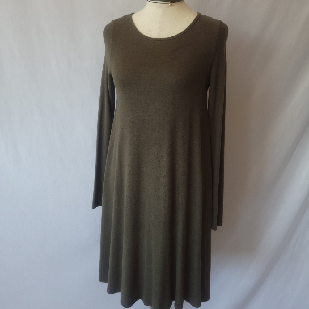 Olive  Sweater Tunic Dress